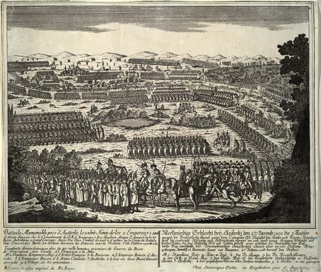 Die Schlacht bei Austerlitz am 2. Dezember 1805 von Unbekannter Künstler