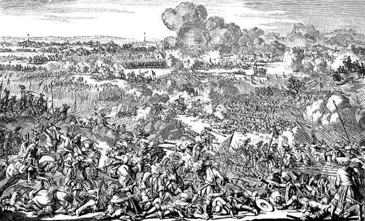 Die Schlacht bei Mollwitz am 10. April 1741 von Unbekannter Künstler
