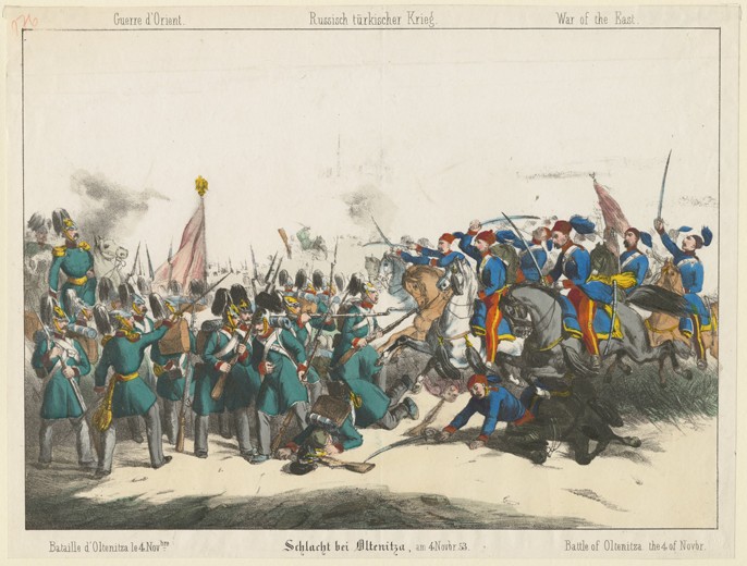 Die Schlacht von Oltenitza am 4. November 1853 von Unbekannter Künstler