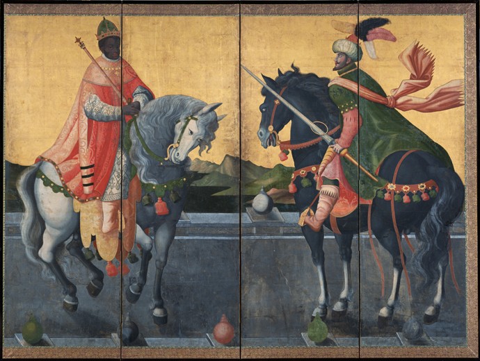 Die westlichen Könige zu Pferd von Unbekannter Künstler
