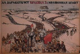 Es lebe die 3 Millionen Mann Rote Armee! 1919