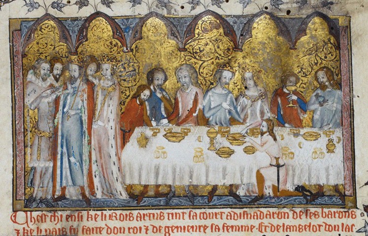 Festmahl am Hofe von König Arthur von Unbekannter Künstler