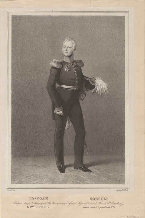 General Iwan Gorgoli, der Oberpolizeimeister von St. Petersburg von Unbekannter Künstler