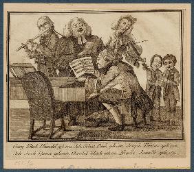 Georg Friedrich Händel, Johann Sebastian Bach, Giuseppe Tartini, Johann Joachim Quantz, Christoph Wi