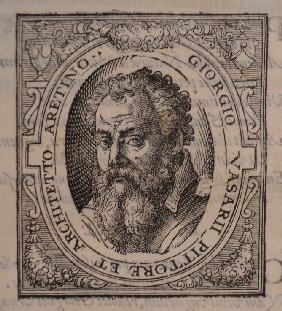 Giorgio Vasari. Aus: Giorgio Vasari, Lebensbeschreibungen der berühmtesten Maler, Bildhauer und Arch 1568