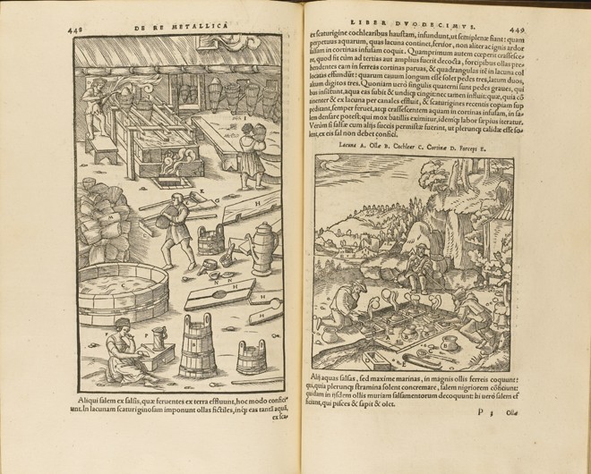 Illustration aus De re metallica libri XII von Georgius Agricola von Unbekannter Künstler