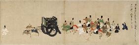 Illustriertes Epos Heiji Bürgerkrieg (Kaiserlicher Besuch bei Rokuhara) Rollbild 5
