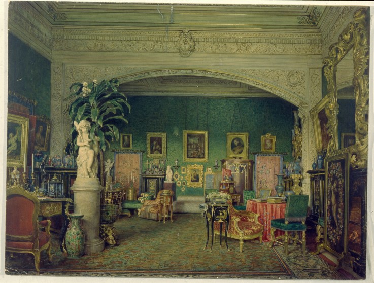 Interieur im Mariinski-Palast in Sankt Petersburg von Unbekannter Künstler