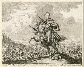 Jan III. Sobieski bei der Schlacht von Chotyn am 11. November 1673 1673