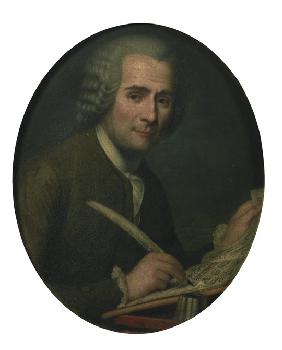 Jean-Jacques Rousseau (1712-1778) schreibt Musiknoten