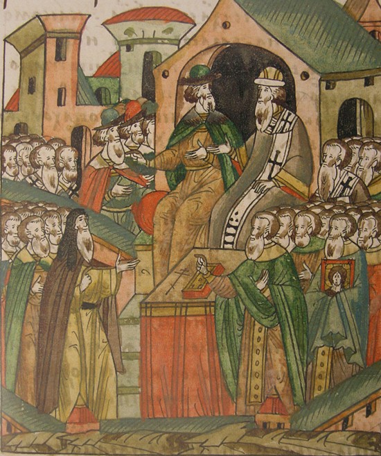 Konzil von 1503 (Aus der Illustrierten Chronikhandschrift) von Unbekannter Künstler