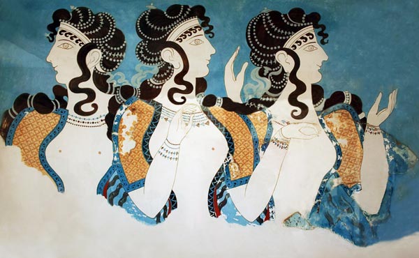 Knossos - Minoische Frauen von Unbekannter Künstler
