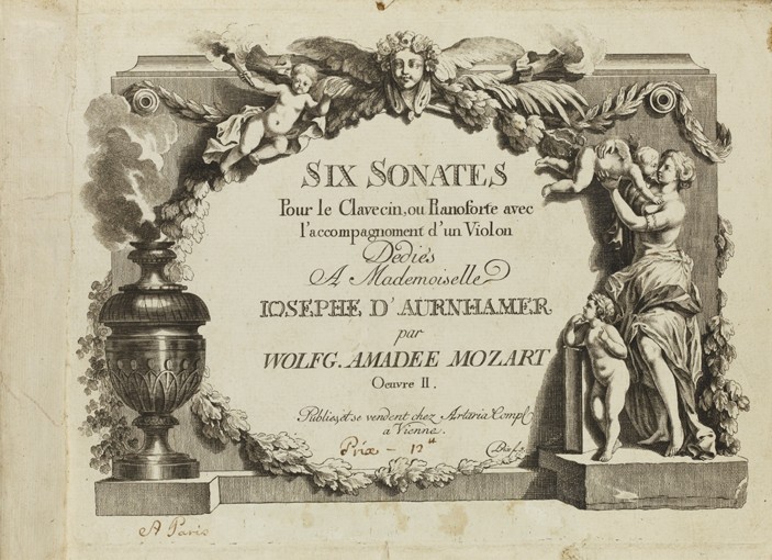 Mozart: Six sonates pour le clavecin ou pianoforte avec l'accompagnement d'un violon dediés a Mademo von Unbekannter Künstler
