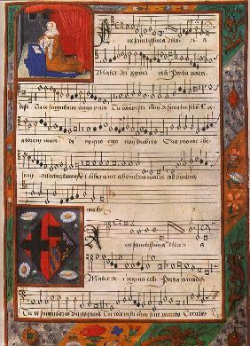 Musikhandschrift der Margarete von Österreich (Aus Album de Marguerite d'Autriche)