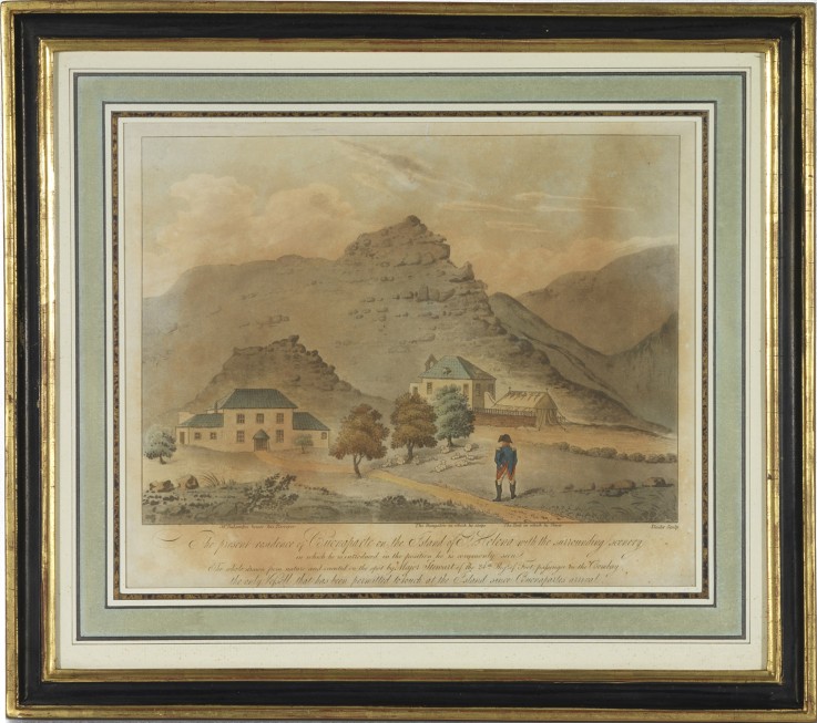 Napoleon Bonaparte auf der Insel St. Helena von Unbekannter Künstler