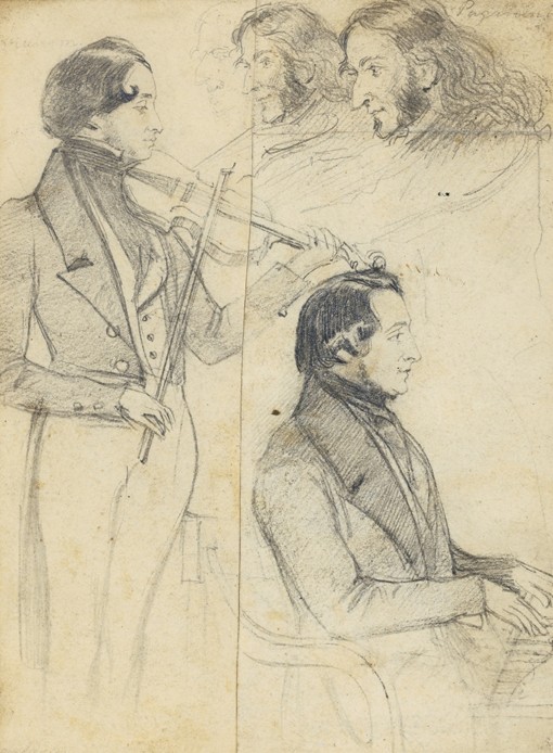 Niccolò Paganini (1782-1840) von Unbekannter Künstler