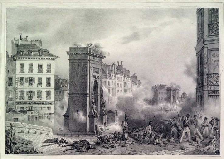 Paris. Die Julirevolution 1830 von Unbekannter Künstler