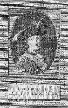 Porträt der Kaiserin Katharina II. (1729-1796)