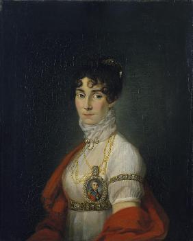 Porträt der Schauspielerin und Sängerin, Gräfin Praskowja Scheremetjewa (Schemtschugowa) (1768-1803)