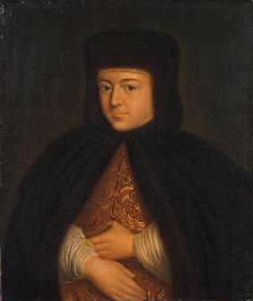 Porträt der Zarin Natalia Naryschkina (1651-1694), Frau des Zaren Alexei I. von Russland