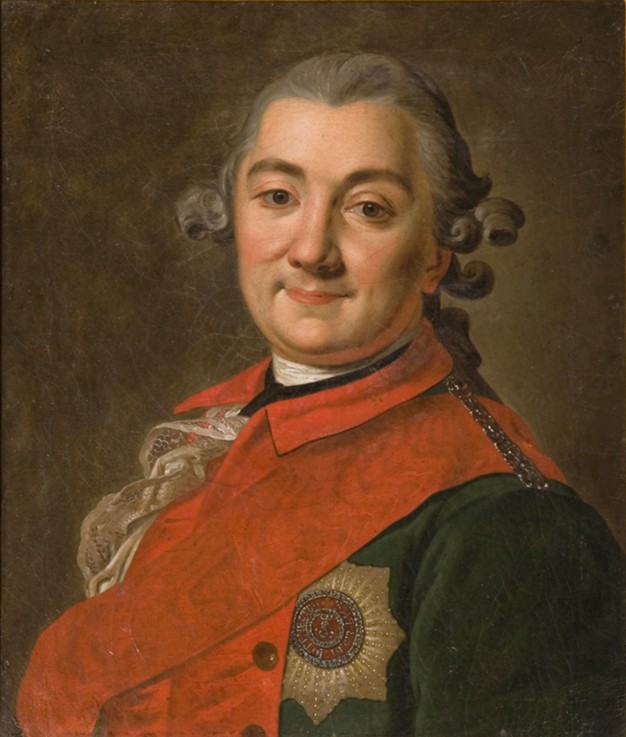 Porträt des Admirals Grafen Alexei Grigorjewitsch Orlow von Cesme (1737–1808) von Unbekannter Künstler
