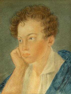 Porträt des Dichters Alexander S. Puschkin (1799-1837)