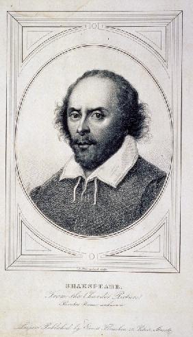 Porträt des Dichters William Shakespeare (1564-1616)