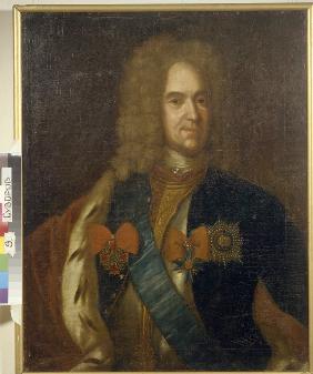 Porträt des Feldmarschalls Alexander Danilowitsch Fürst Menschikow (1673-1729)