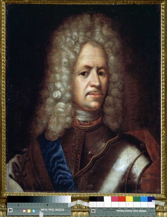 Porträt des Feldmarschalls Alexander Danilowitsch Fürst Menschikow (1673-1729) von Unbekannter Künstler