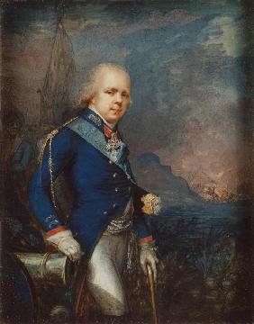 Porträt des Großfürsten Konstantin Pawlowitsch von Russland (1779-1831) vor der Schlacht bei Novi 1799