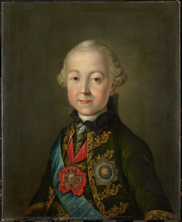 Porträt des Großfürsten Pawel Petrowitsch (1754-1801) von Unbekannter Künstler