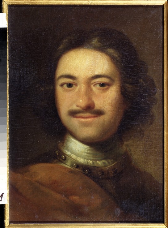 Porträt des Kaisers Peter I. des Grossen (1672-1725) von Unbekannter Künstler
