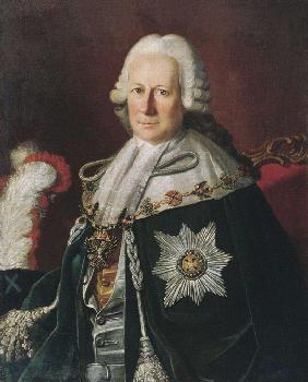 Porträt von Admiral Semjon Iwanowitsch Mordwinow (1701-1777) (Nach Carl Ludwig Christineck) 1771