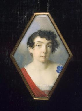 Porträt von Anna Michajlowna Chitrowo, geb. Golenischtschewa-Kutusowa (1782-1846)