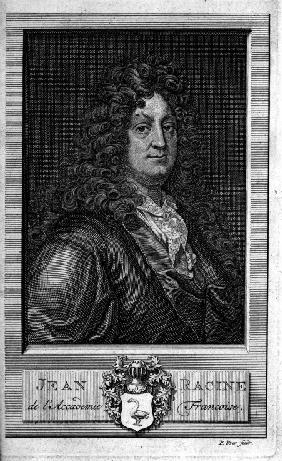 Porträt von Dichter Jean Racine (1639–1699) 1750