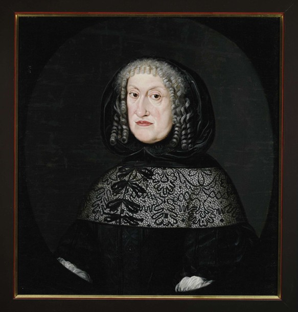 Porträt von Eleonore von Anhalt-Zerbst, Herzogin von Schleswig-Holstein-Norburg (1608-1681) von Unbekannter Künstler