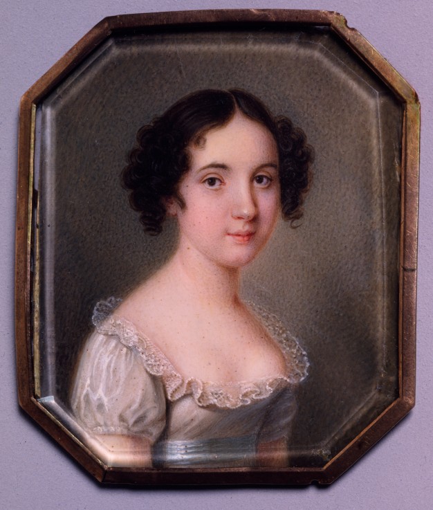 Porträt von Fürstin Maria N. Rajewskaja (1805-1863) von Unbekannter Künstler
