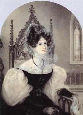 Porträt von Fürstin Sinaida Wolkonskaja (1792-1862) 1831
