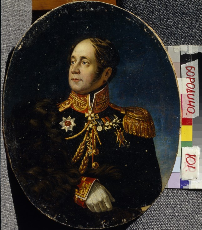 Porträt von General Nikolai Martemjanowitsch Sipjagin (1785-1828) von Unbekannter Künstler