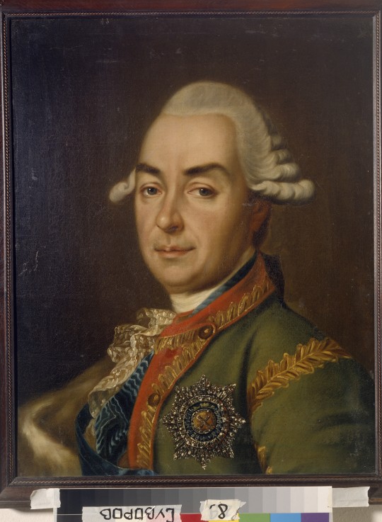 Porträt von Graf Alexei Grigorjewitsch Rasumowski (1709-1771) von Unbekannter Künstler