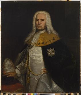 Porträt von Graf Andrei Iwanowitsch Uschakow (1697–1772)