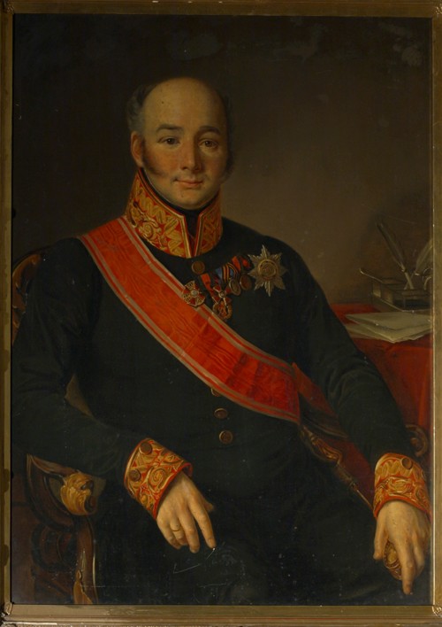 Porträt von Graf Wassili Dmitrijewitsch Olsufjew (1796-1858) von Unbekannter Künstler