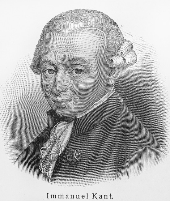 Porträt von Immanuel Kant (1724-1804) von Unbekannter Künstler