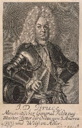 Porträt von Jacob Daniel Bruce (1669-1735)