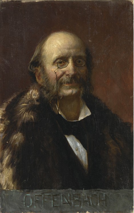 Porträt von Jacques Offenbach (1819-1880) von Unbekannter Künstler