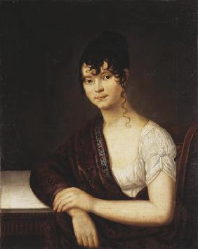 Porträt von Jelisaweta Iwanowna Ogarjowa (1784-1815)