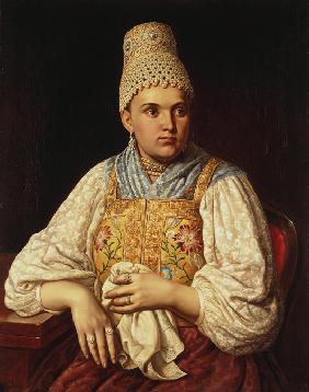 Porträt von Kaufmannsfrau Anna Filatowa