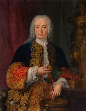 Porträt von König Peter III. von Portugal als Infant 1745