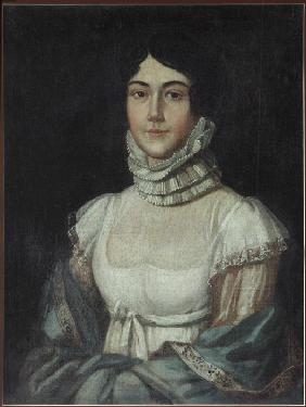 Porträt von Maria Michajlowna Lermontowa (1795-1817)