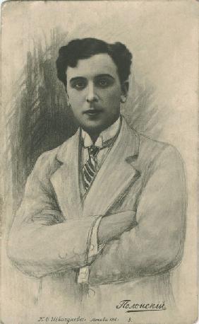 Porträt von Schauspieler Witold Polonski (1879-1919) 1916